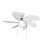 Ventilatore da Soffitto con Luce Orbegozo CP 15076 B 50W 80cm 3 Velocità Ultra Silenzioso Funzione Inverno