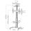 Equip Soporte de Suelo con Ruedas para Pantalla De 37"-70" de Aluminio Vesa 600x400 Max 50Kg