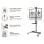 Equip Soporte de Suelo con Ruedas para Pantalla De 37"-70" de Aluminio Vesa 600x400 Max 50Kg