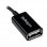 Startech Adaptador Micro USB Macho a USB Hembra OTG 12cm Negro