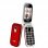 Facitel FS13 Teléfono Libre Rojo para Personas Mayores