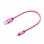 Unotec Cable MicroUSB a USB Nylon 30 cm Rosa