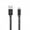 Unotec Cable MicroUSB a USB Nylon 30 cm Negro