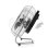 Ventilatore Industriale da Pavimento Orbegozo PW 1321 45W 20cm 3 Velocità Sicurezza Antiribaltamento Testa Orientabile