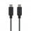 Nanocable USB 2.0, 2m câble USB USB C Noir