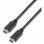 Nanocable USB 2.0, 2m câble USB USB C Noir