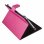 Étui rotatif universel SilverHT rose pour tablette 9"-10,1"