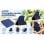 SilverHT Funda Universal Camera Pro para Tablet 9"-11" Azul Oscuro