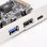 Silverstone ECU05 Tarjeta de Expansión PCIe 2.0 USB 3.0/USB 3.1 Tipo-C