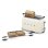 Vintage broodrooster Smeg TSF02CREU 2 lange sleuven 1500 W 6 bruiningsstanden Creme