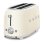 Vintage broodrooster Smeg TSF02CREU 2 lange sleuven 1500 W 6 bruiningsstanden Creme