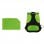 KeepOut BK7GXL sac à dos Noir, Vert Simili-cuir, Nylon