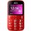 Blu Joy Rojo Teléfono Dual Sim Libre para Personas Mayores