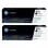 HP 201A Pack X2 Original Laserjet Schwarzer Toner