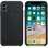 Apple Funda Silicona Negra para iPhone X