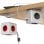 Multiprise PowerCube Extended USB 4 Prises 2 USB 1,5 m Rouge Support