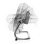 Ventoinha Industrial de Chão Orbegozo PW 1445 120W 45cm 6 Velocidades Silenciosa Inclinável