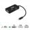 Nanocable Conversor USB-C a VGA/DVI/HDMI USB-C/M-VGA/H-DVI/H-HDMI/H Negro 10 cm