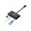 Nanocable USB-C-auf-4x USB 3.0-Adapter. USB-C/M-USB 3.0/F Schwarz 10 cm