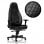 Nobelchairs Icon gepolsterter Stuhl Schwarz