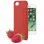 Ksix Flex Sense Funda Roja con Aroma Fresa para iPhone 6/6S/7/8