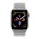 Apple Watch Series 4 GPS + Cellular 40mm OLED Aluminium Argent Bracelet Nylon Gris Taille Unique ECG Étanche 50m