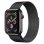 Apple Watch Series 4 GPS + Cellular 44mm Acero Inoxidable Negro Espacial con Correa Milanese Negra
