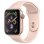 Apple Watch Series 4 GPS 44mm Retina OLED Aluminium Doré Bracelet Rose Résistance à l’eau Pulsomètre