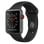 Apple Watch Series 3 GPS Cellular 38mm OLED Aluminium Gris Sidéral Bracelet Sport Noir M Étanche 50 m Cardiofréquencemètre