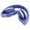 Auricular Hiditec Wave Azul Alámbrico 40mm Graves Potentes 185g