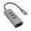 Minix Neo-C-UEGR Adaptador USB-C a 3 Puertos USB 3.0/RJ-45