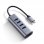 Minix Neo-C-UHGR Adaptador USB-C a 4 Puertos USB 3.0/HDMI