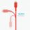 Anker PowerLine II Cable Lightning a USB 90cm Rojo