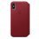 Apple Funda Leather Folio Roja para iPhone XS