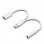 Unotec Cabo Adaptador USB-C para USB-C/Audio Jack 20cm Branco