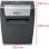 Rexel Momentum X406 Aktenvernichter Partikelschnitt-Zerkleinerung Blau, Grau