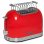 Schneider SCTO2R Tostadora Vintage 815W Roja