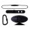 Boompods Aquablaster Altavoz Bluetooth Impermeable con Mosquetón 8W Negro