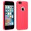 Forcell Soft Touch Funda de Silicona Roja para iPhone 5 / 5S / SE