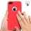 Forcell Soft Touch Funda de Silicona Roja para iPhone 5 / 5S / SE