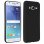 Forcell Soft Touch Funda de Silicona Negra para Samsung Galaxy J3