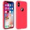 Forcell Soft Touch Funda de Silicona Roja para iPhone X / XS
