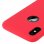 Forcell Soft Touch Funda de Silicona Roja para iPhone X / XS