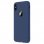 Forcell Soft Touch Funda de Silicona Azul Oscuro para iPhone X / XS