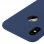 Forcell Soft Touch Funda de Silicona Azul Oscuro para iPhone X / XS