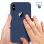 Forcell Soft Touch Funda de Silicona Azul Oscuro para iPhone X / XS