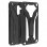 Forcell Phantom Funda Híbrida Negra para Samsung Galaxy A6 Plus