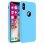 Forcell Soft Touch Funda de Silicona Azul para iPhone X