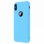 Forcell Soft Touch Funda de Silicona Azul para iPhone X