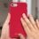 Coque Guess en silicone rouge doux au toucher pour iPhone 7/8